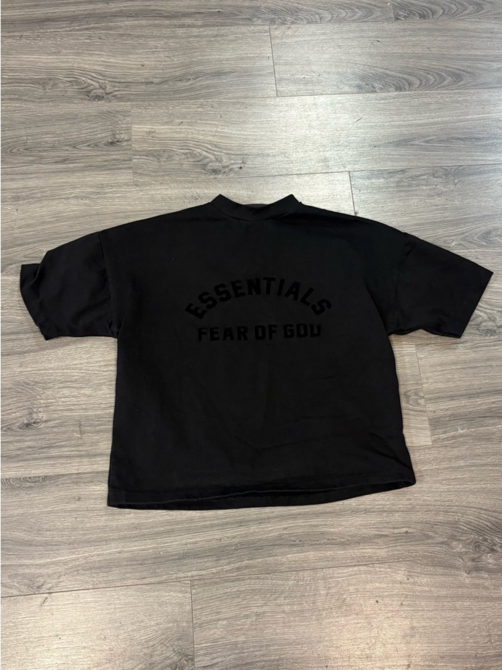 Fear of God Essentials Black Boxy Short-Sleeve cotton jersey tee